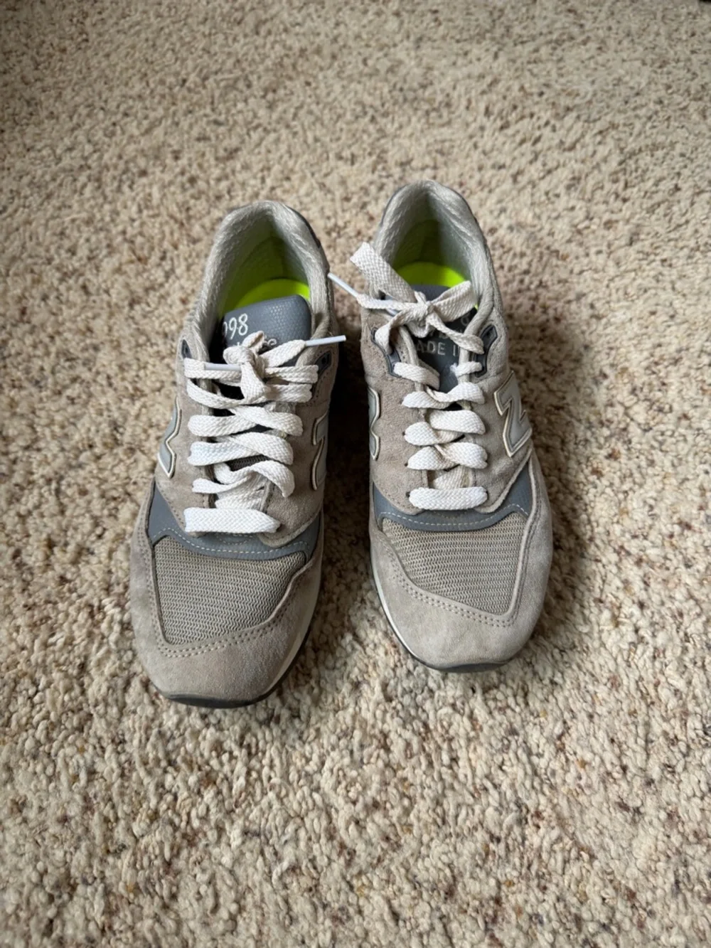Classic Grey New Balance Sneakers, Made in USA 998 Core, Women’s 8 (Men’s 6.5)